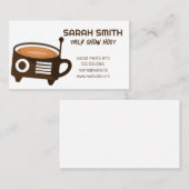 Koffieradio-Logo | Podcast Talk Show Host Visitekaartje (Voorkant / Achterkant)