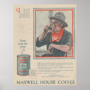 Koffiereclame 1920 poster