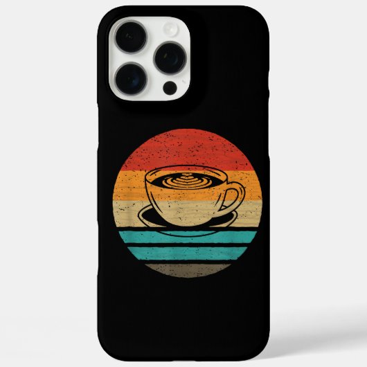 Koffieretro-stijl Case-Mate iPhone case (Achterkant)