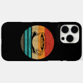 Koffieretro-stijl Case-Mate iPhone case (Achterkant (horizontaal))
