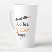Koffiescherm en suikerspin Halloween Latte Mok (Linkerhoek)