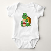Koffieschildpad Romper (Voorkant)