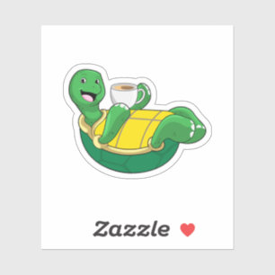 Koffieschildpad Sticker