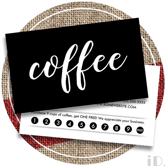 Koffieshop Loyalty Punch Card