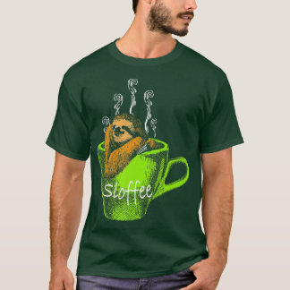 koffiesleuf voor luie kleerafkorting voor koffie t-shirt