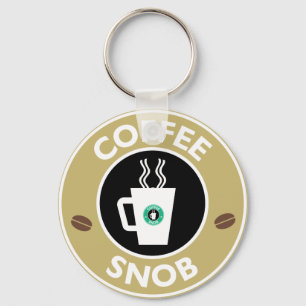 Koffiesnob, koffie-Humor Sleutelhanger