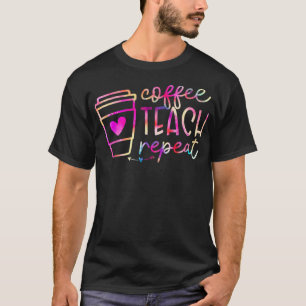 Koffiestaafje Herhaal lerarenwaardering Koffie Lov T-shirt