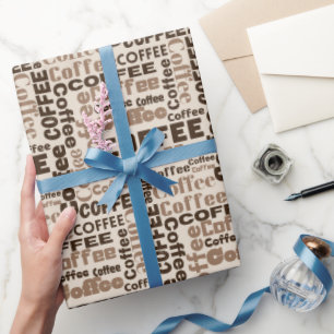 Koffietekst Cadeaupapier