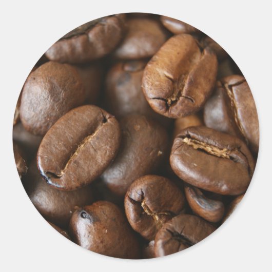 koffietelaars ronde sticker (Voorkant)