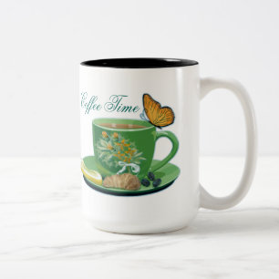 Koffietijd beker en saucer Mok