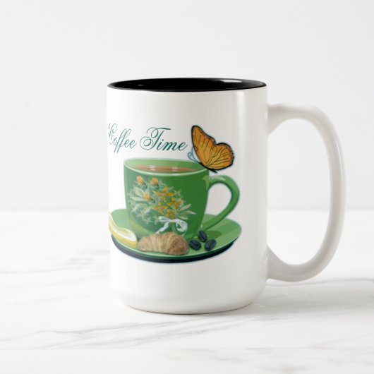 Koffietijd beker en saucer Mok (Rechts)