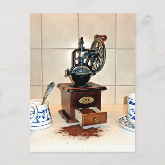 koffietijd briefkaart (Voorkant)