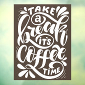 Koffietijd, café-etaria raamsticker (Vel 3)