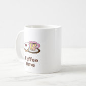 Koffietijd - Doughnut en koffie Koffiemok (Voorkant links)