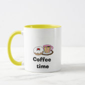 Koffietijd - Doughnut en Koffiebeker Mok (Links)