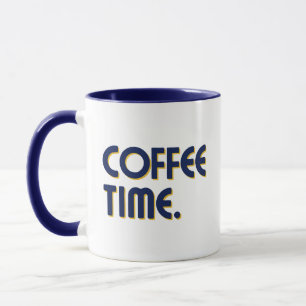 Koffietijd Eenvoudige Minimalistische Dagelijkse Mok