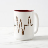 Koffietijd hartdiagram mok (Voorkant rechts)