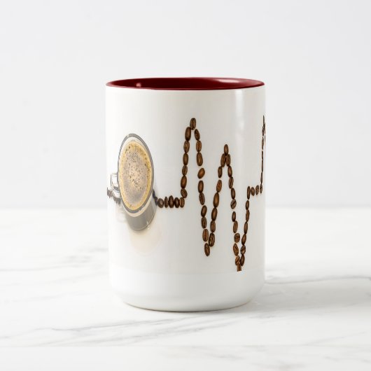 Koffietijd hartdiagram mok (Center)