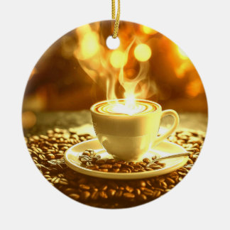 Koffietijd Keramisch Ornament