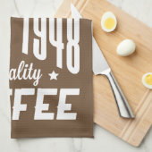 Koffietijd | Kwaliteitskoffie Theedoek (Quarter Fold)