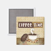 Koffietijd magneet (Voorkant / Achterkant)