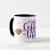 koffietijd modern design mok (Voorkant links)