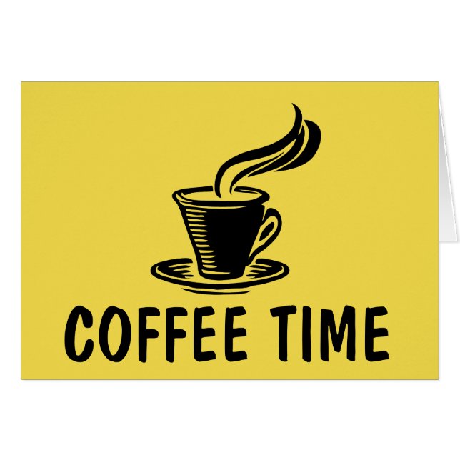 Koffietijd Notecards (Voorkant Horizontaal)