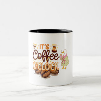 Koffietijd tweekleurige koffiemok
