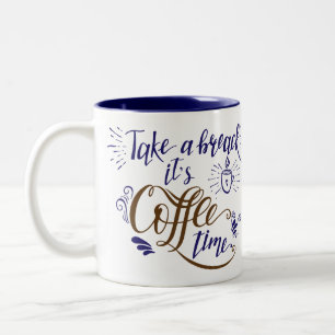 Koffietijd Tweekleurige Koffiemok