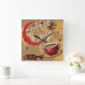 Koffietijd Vierkante Klok (Huis)
