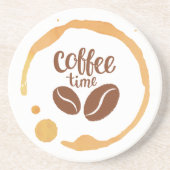 Koffietijd Zandsteen Onderzetter (Voorkant)