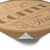 Koffietijdembleem Poster (Hoek)