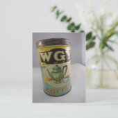 Koffietin, WGY-tin Briefkaart (Staand voorkant)