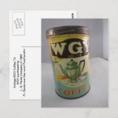Koffietin, WGY-tin Briefkaart (Voorkant / Achterkant)