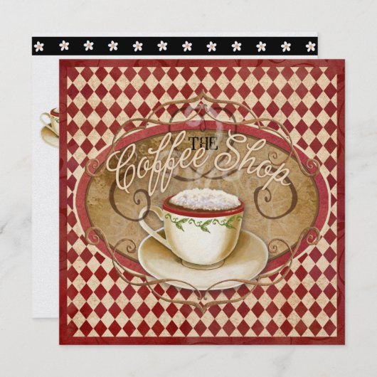 Koffieuitnodiging - SRF Kaart (Voorkant / Achterkant)