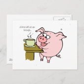 KOFFIEVARKEN BRIEFKAART (Voorkant / Achterkant)