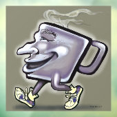 Koffievensterkoeling Raamsticker (Vel 3)