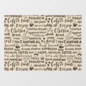 koffieverkooppunten, moderne  raamsticker (Vel)