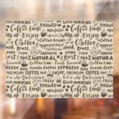 koffieverkooppunten, moderne  raamsticker (Vel 2)