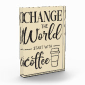 Koffieverlenging begint met Koffie Fotoblokken (Links)