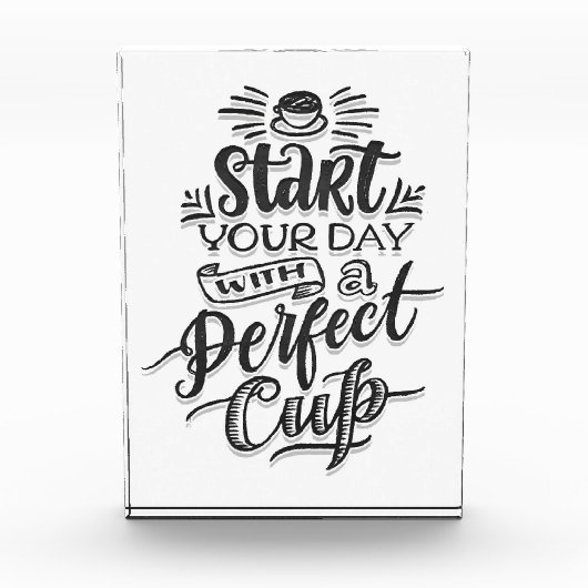 Koffieverlenging start uw dag met perfecte koffie fotoblokken (Voorkant)