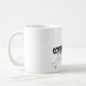 koffieverslaafde koffiemok (Links)