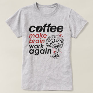 Koffieverslaafde liefhebbers t-shirt