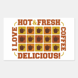 Koffievierkantjes stickers