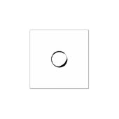 Koffievlek loyaliteitsstempel 	rubberstempel (Afrduk)