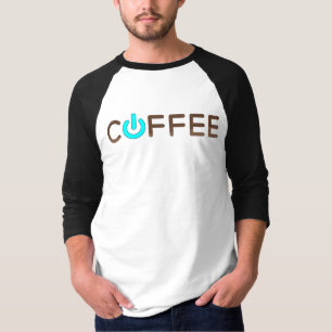 Koffievoeding (blauw) t-shirt