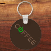 Koffievoeding (groen) sleutelhanger (Voorkant)
