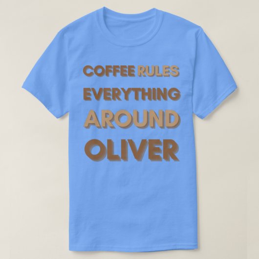 KOFFIEVOORSCHRIFTEN ALLES ROND OLIVER T-SHIRT (Design voorkant)