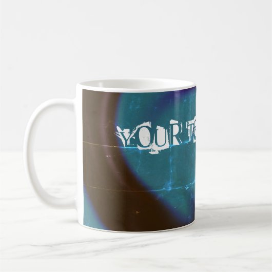 Koffievormig mok met kleurrijk vormig design (Links)