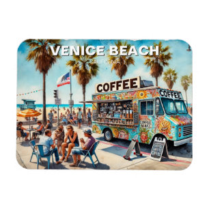 Koffiewagen Venice Beach Magneet
